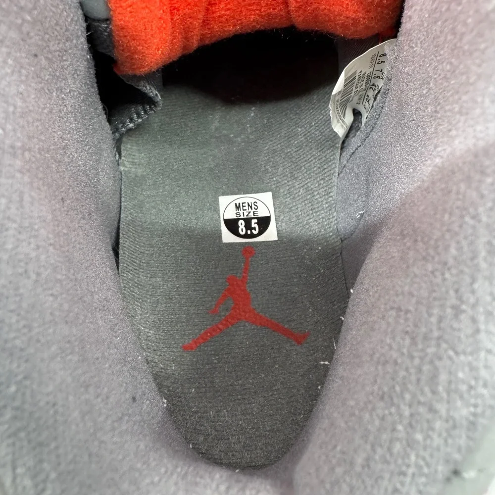 Jordan 12 Retro Cool Grey Mens Size 8.5 Grey Orange White 130690-012